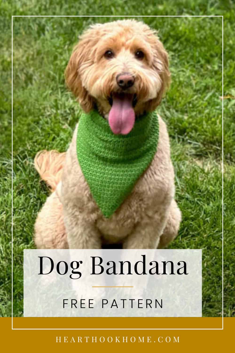 Free Dog Bandana Crochet Pattern Heart Hook Home