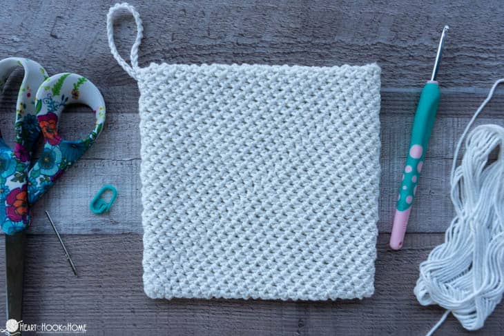 how to crochet a thick hot pad