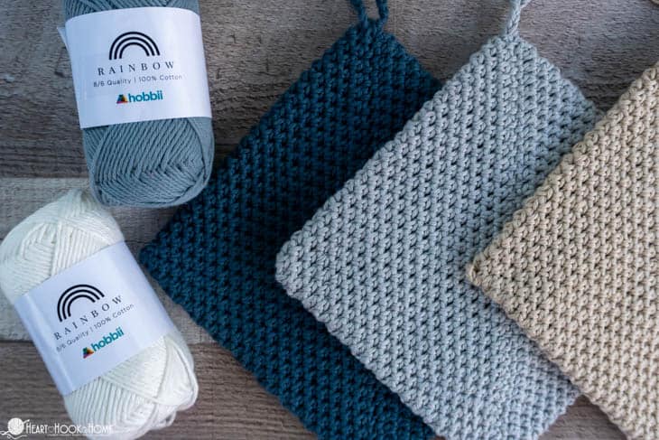 crochet pot holder yarn