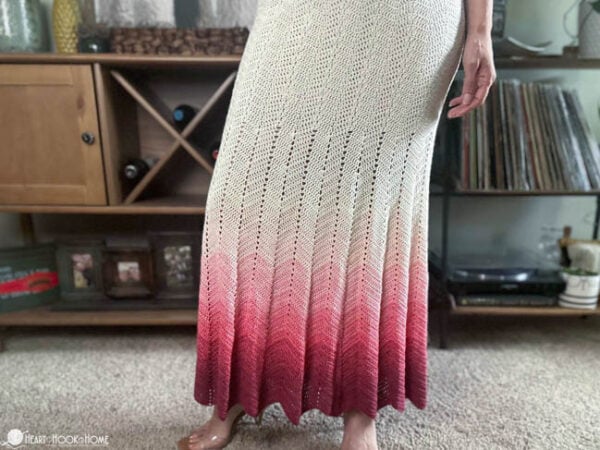 lightweight chevron skirt