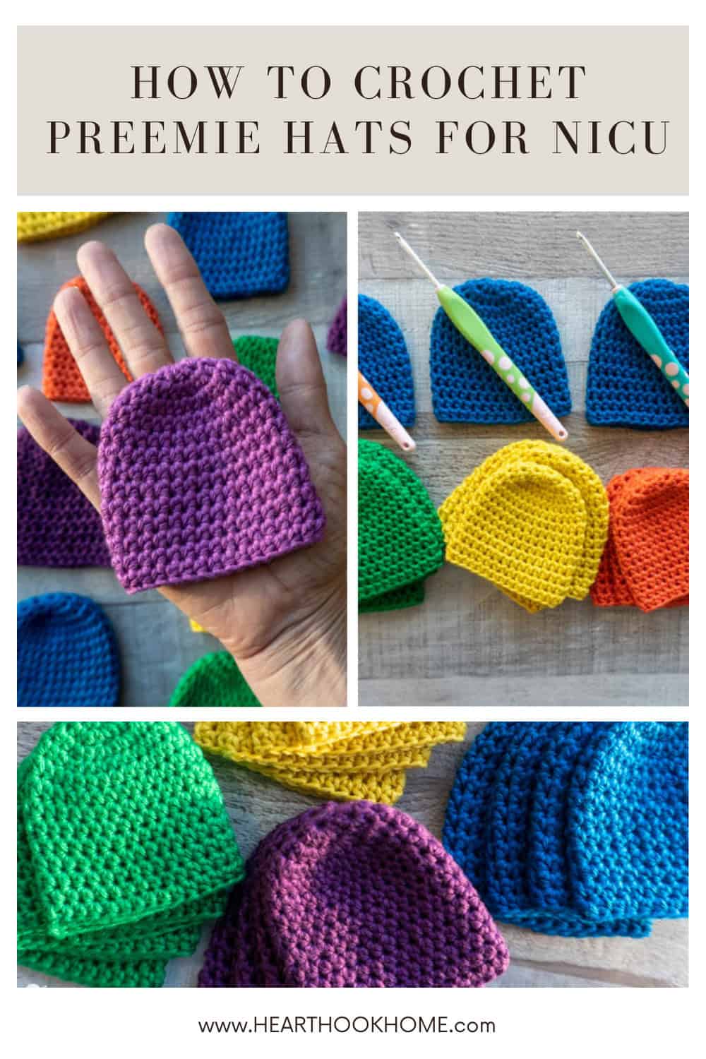 Beanie Hat for Preemie Babies Free Crochet Pattern