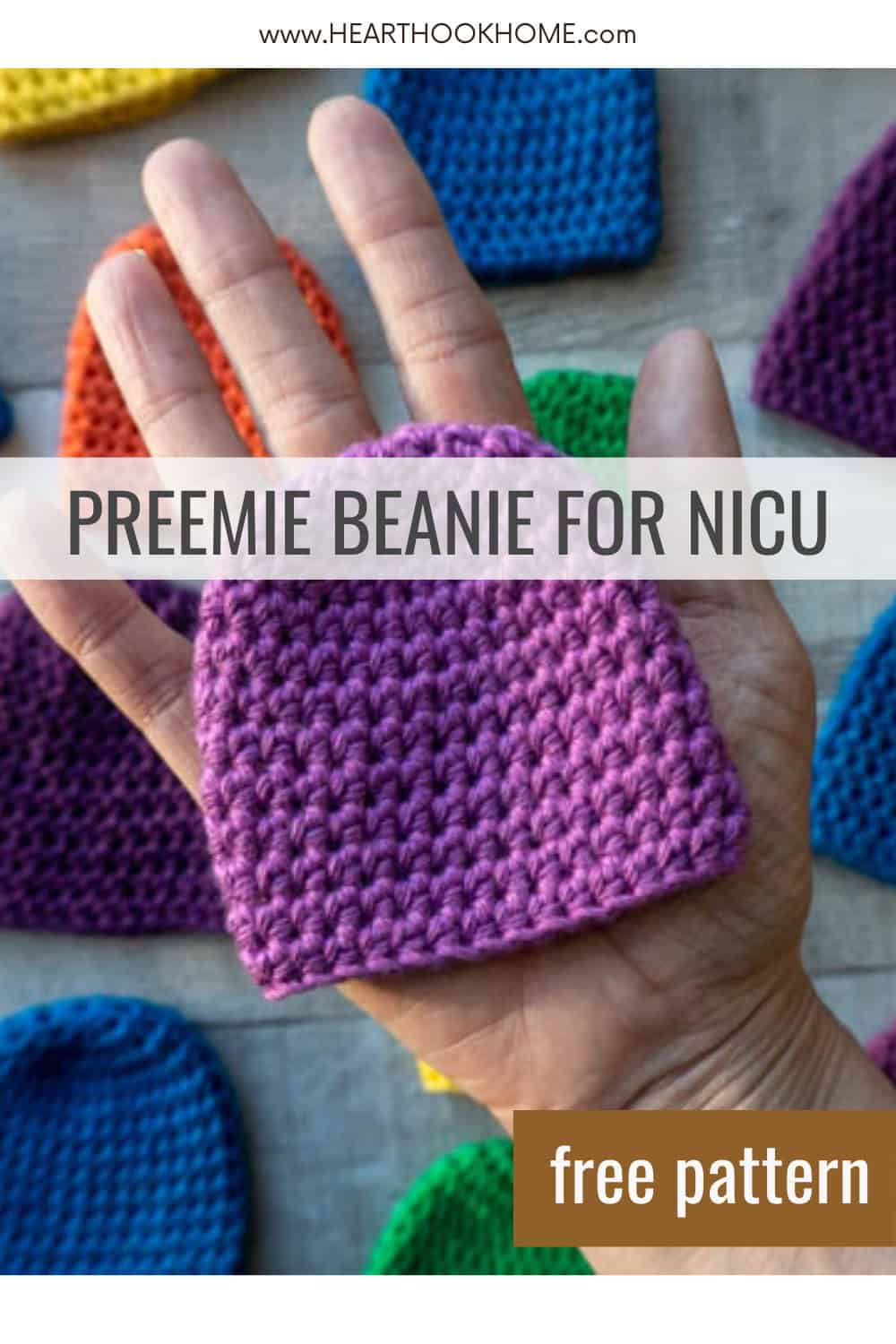 Beanie Hat for Preemie Babies Free Crochet Pattern