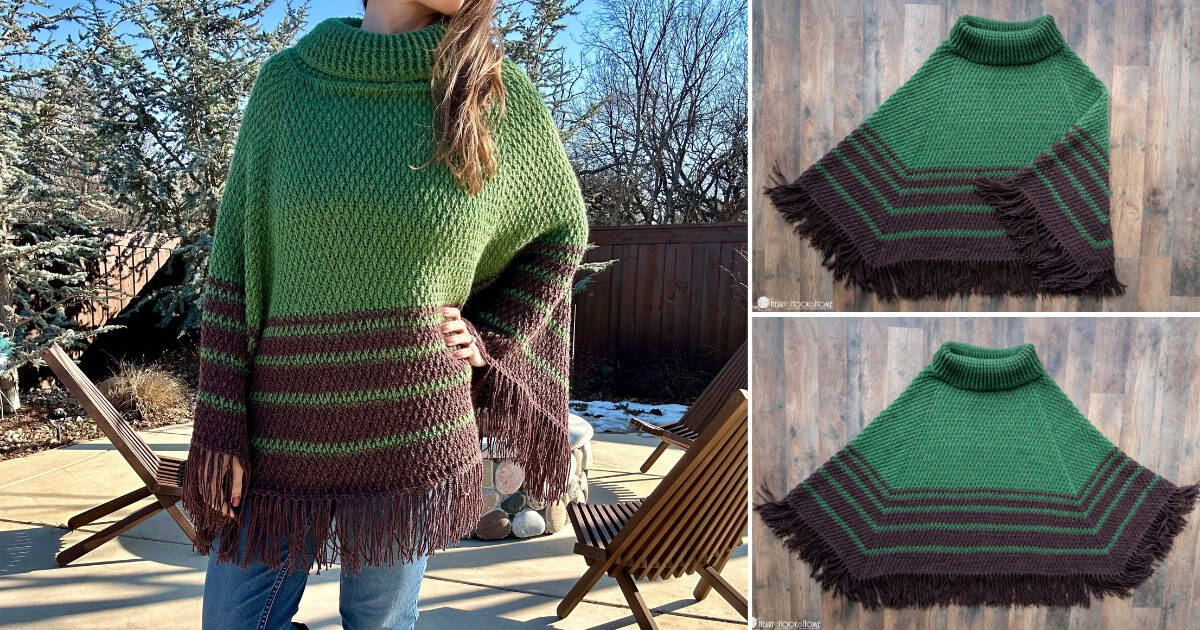 Everest Poncho Crochet Pattern - Heart Hook Home
