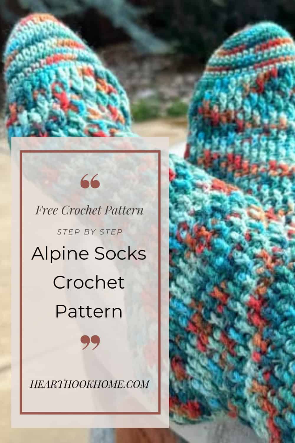 Alpine Socks: Free Crochet Pattern - Heart Hook Home
