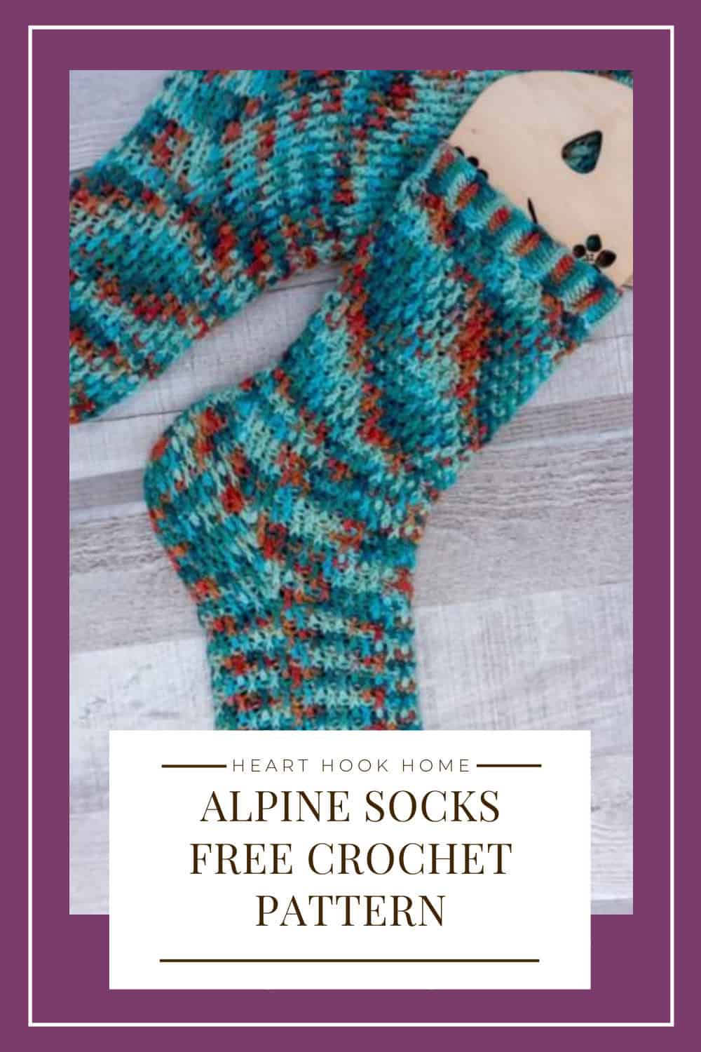Alpine Socks: Free Crochet Pattern - Heart Hook Home