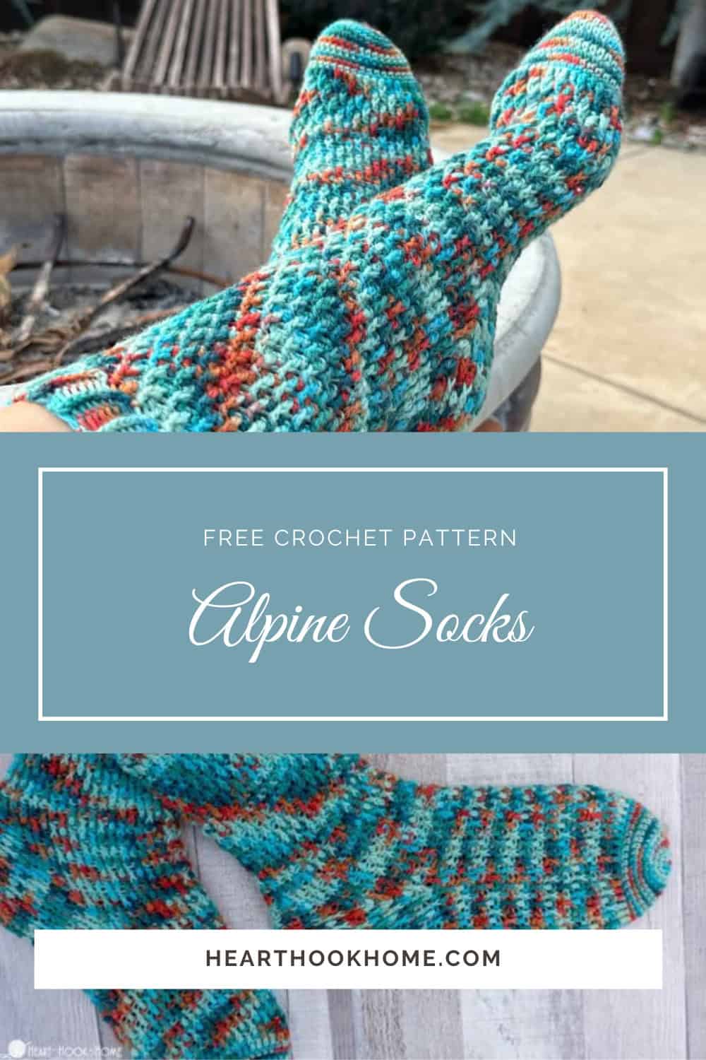 Alpine Socks: Free Crochet Pattern - Heart Hook Home