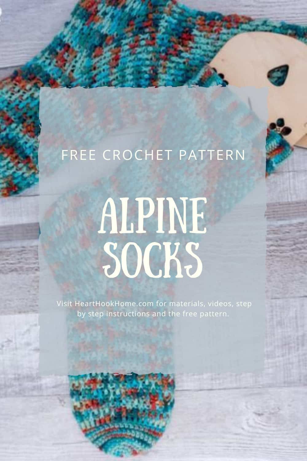 Alpine Socks: Free Crochet Pattern - Heart Hook Home