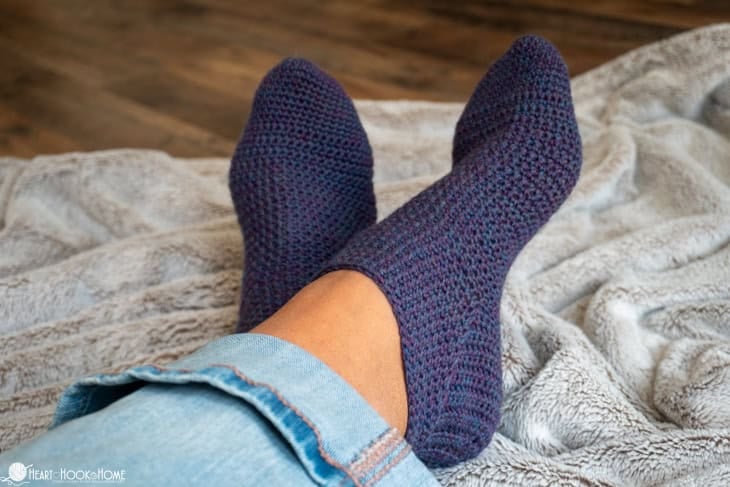 easiest crochet socks pattern