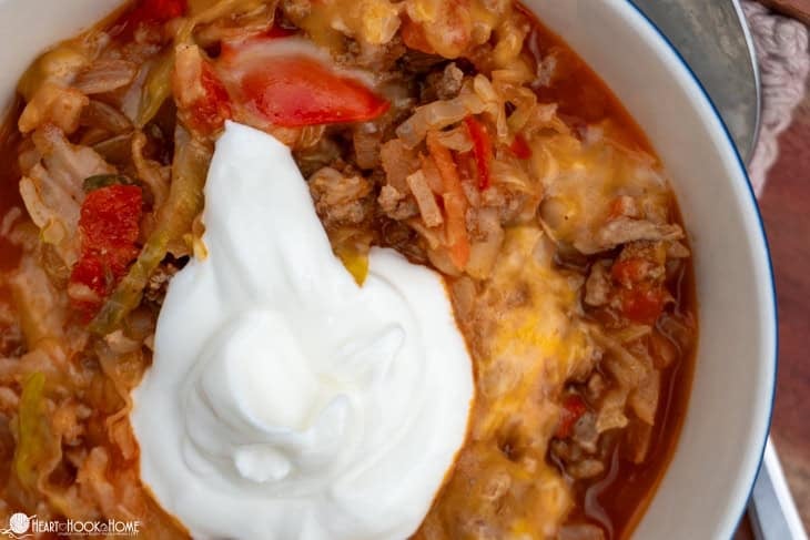 low carb easy cabbage dinner