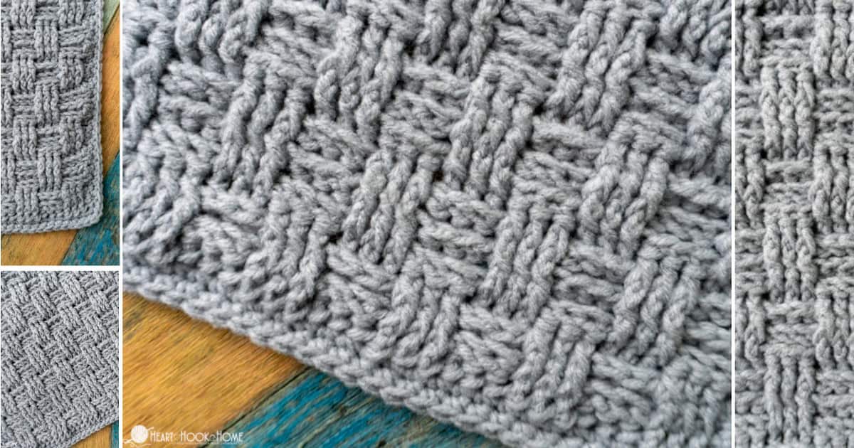 Crochet Basketweave Stitch Tutorial