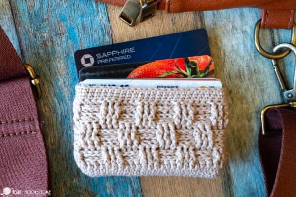crochet card wallet