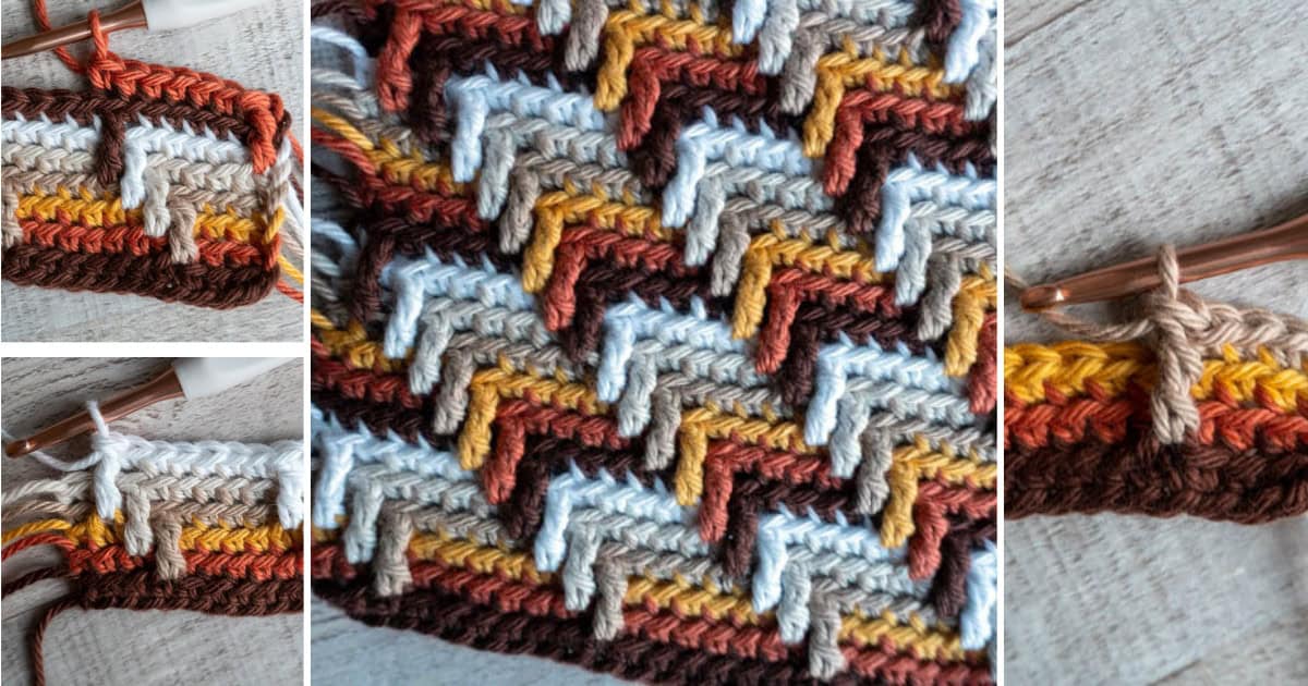 Apache Tears Crochet Stitch Tutorial