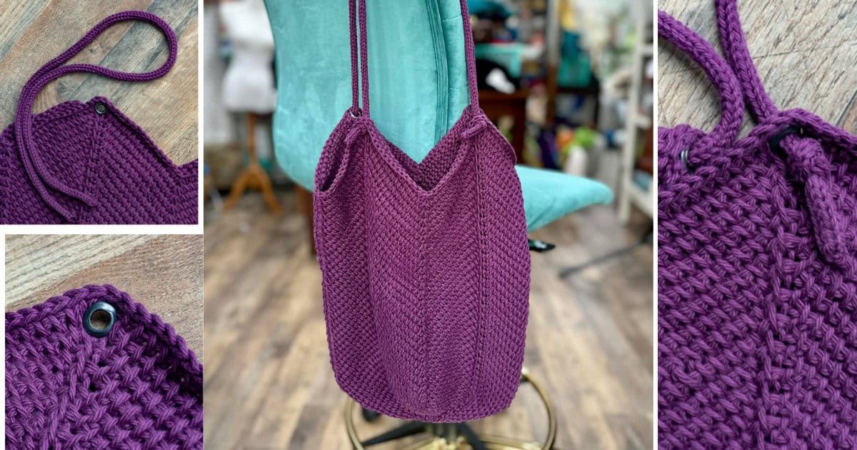 Free Tunisian Granny Square Bag Crochet Pattern