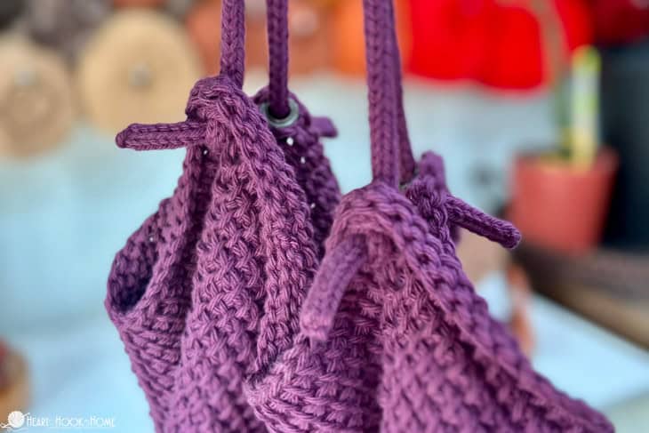 tunisian granny square bag