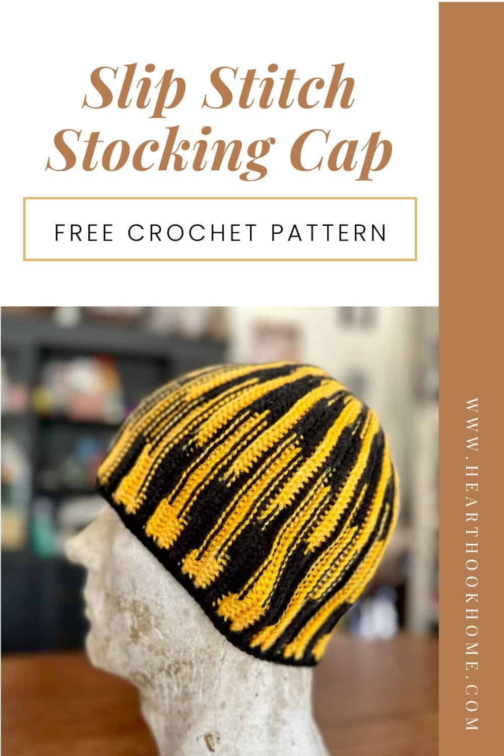 Stocking Cap Editable Slip Stitch Stocking Cap Pattern - Heart Hook Home