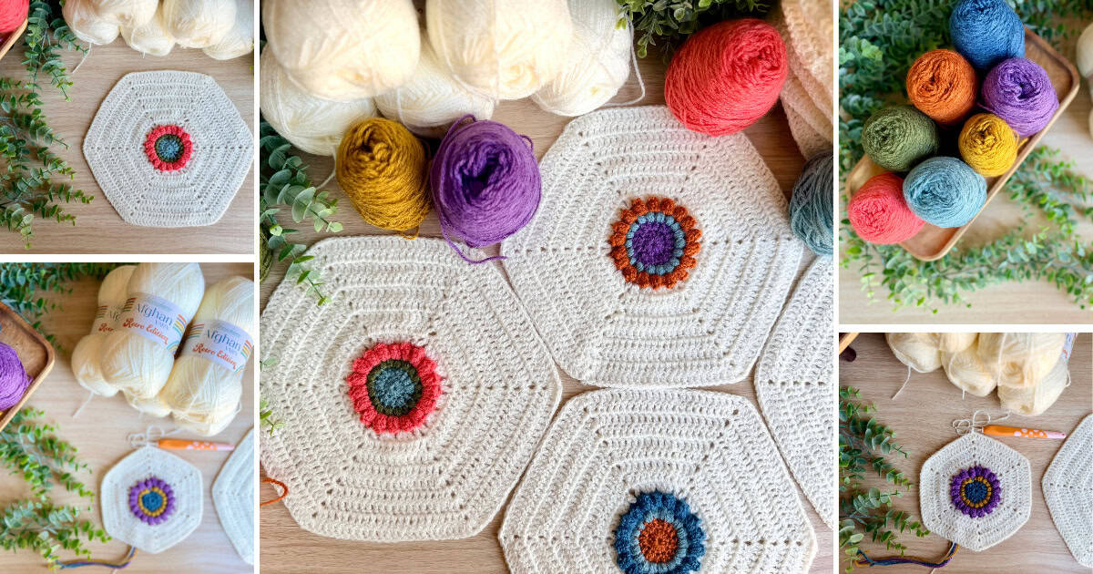 Flower Hexi Crochet Pattern