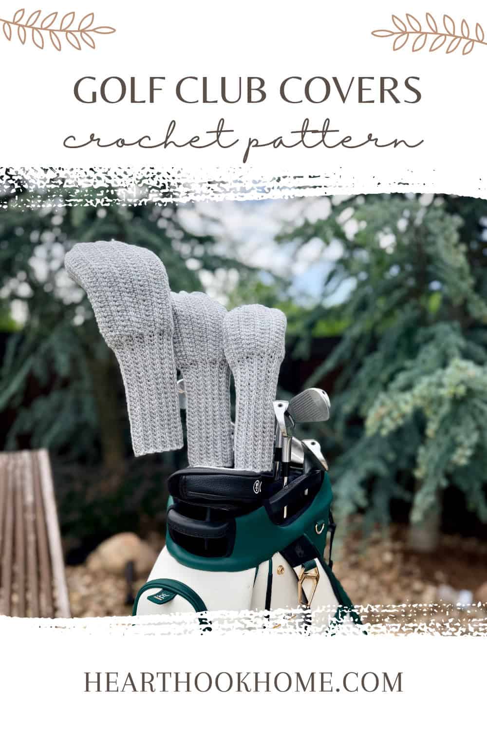 Golf Club Cover Crochet Pattern in Three Sizes - Heart Hook Home