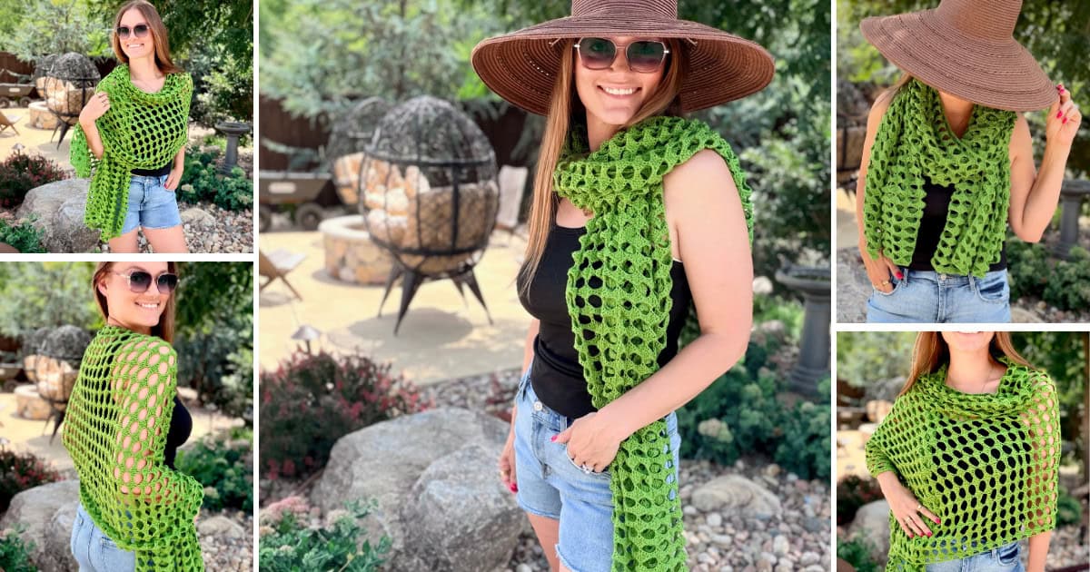 Peapod Oversized Crochet Wrap – Free Pattern