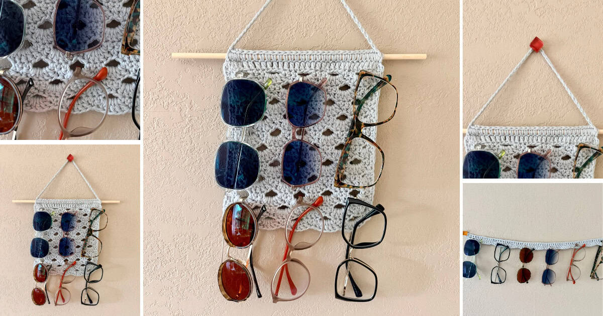 Eyeglasses Organizer Crochet Pattern