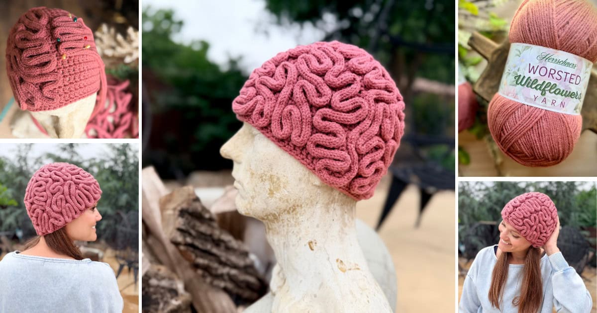 How to Crochet a Brain Beanie