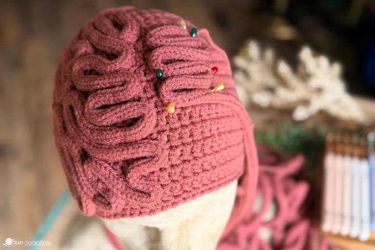 crochet brain beanie tutorial