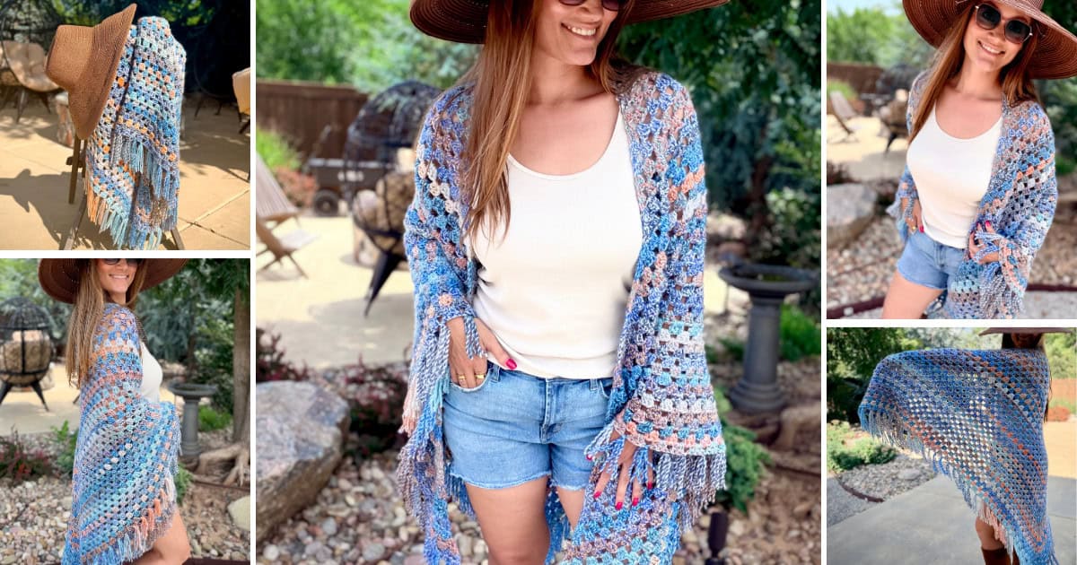 Lake House Granny Shawl – Free Crochet Pattern