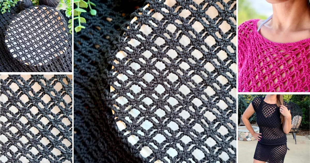 How to Crochet the Double Diamond Mesh