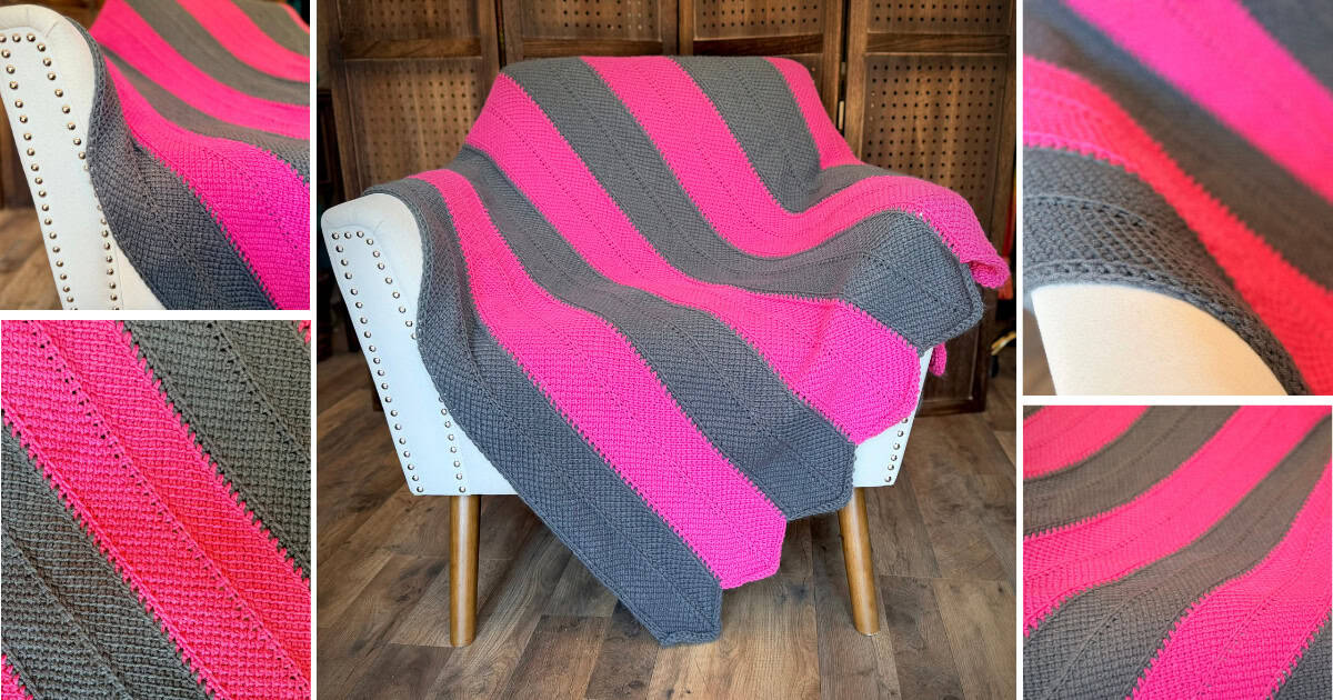 Zoe’s Tunisian Join As You Go Crochet Blanket Pattern