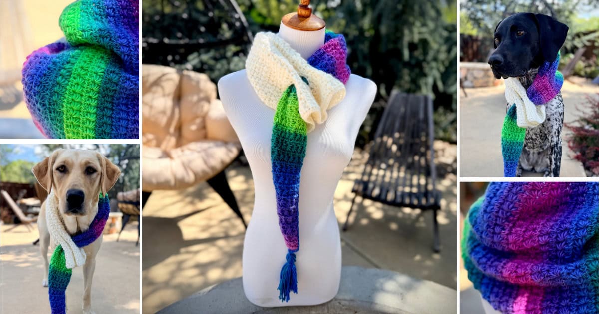 Halley’s Scarf Keyhole Crochet Scarf Pattern