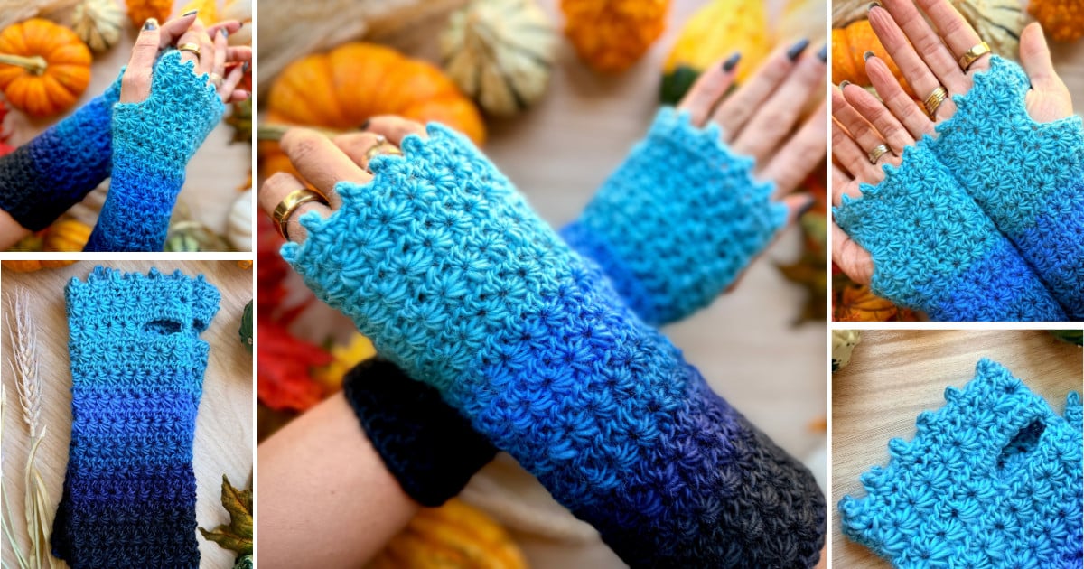 Halley’s Fingerless Gloves Crochet Pattern