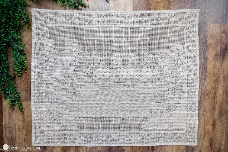 the last super done in filet crochet