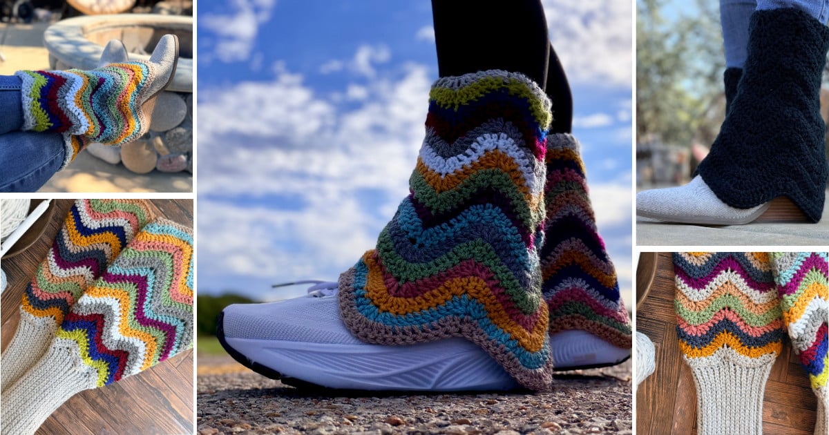 Chevron Chic Boot Cuffs Free Crochet Pattern